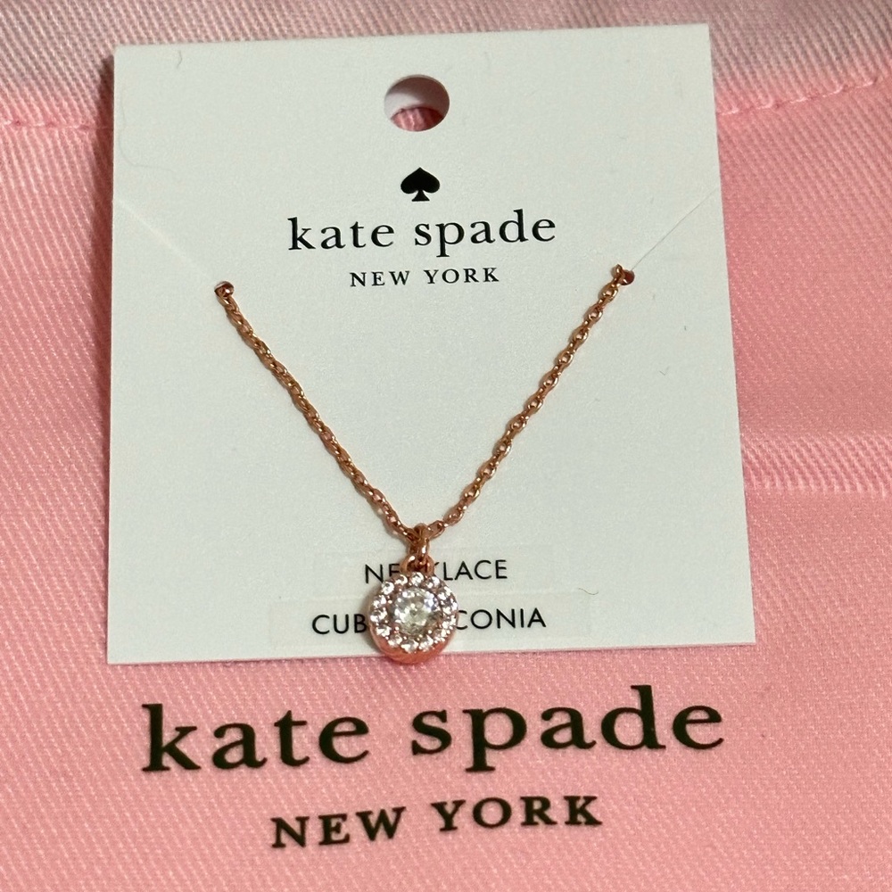 Kate Spade You’re a gem pave halo pendant